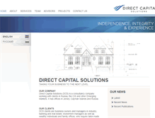 Tablet Screenshot of direct-capital-solutions.com